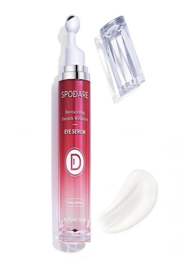 SPODARE Caffeine & Retinol Eye Serum for Dark Circles, Puffiness and Wrinkles, Under Eye Cream with Hyaluronic Acid, Niacinamide & Peptides, Roller Serum with 360°Massage Ball - 0.5 fl. oz - Image 1